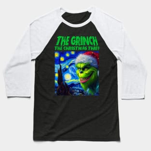 Grinch stolen starry night Baseball T-Shirt